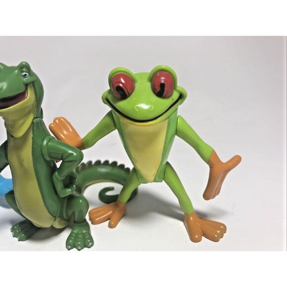 Rainforest Cafe Wild Bunch Figures Lot of 3 - Leopard, Lizard, and Tree Frog - Picture 4 of 4